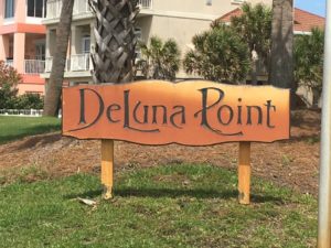 DeLuna Point Sign